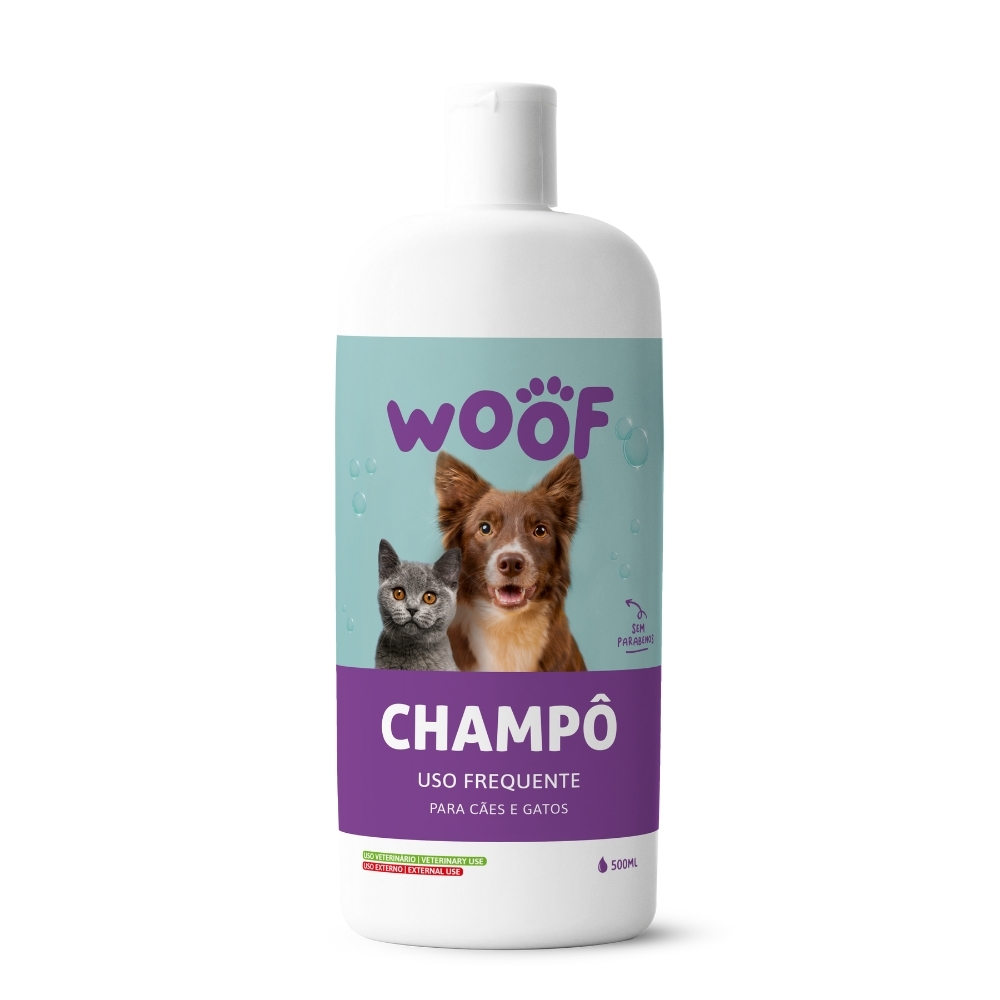 5600387498282-WOOF - CHAMPÔ CÃES E GATOS USO FREQUENTE - 500ml