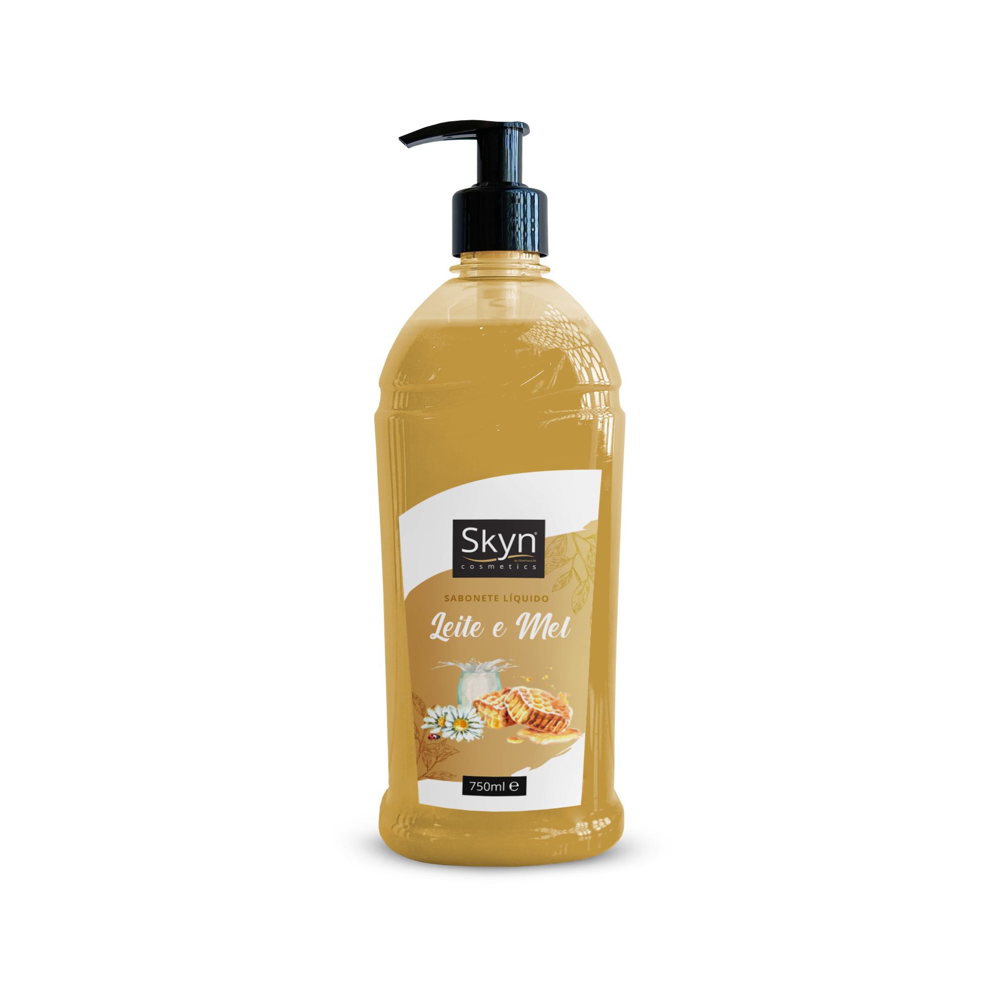 5600387493577-SKYN COSMETICS - 750ml - Sabonete Líquido Leite&Mel